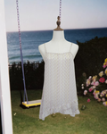 Light Grey Sheer Striped & Dot Chiffon Cami