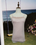 Dusty Pink Lace Trim Strap Wear