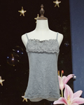 Heather Grey Dual‑Edge Lace Wear