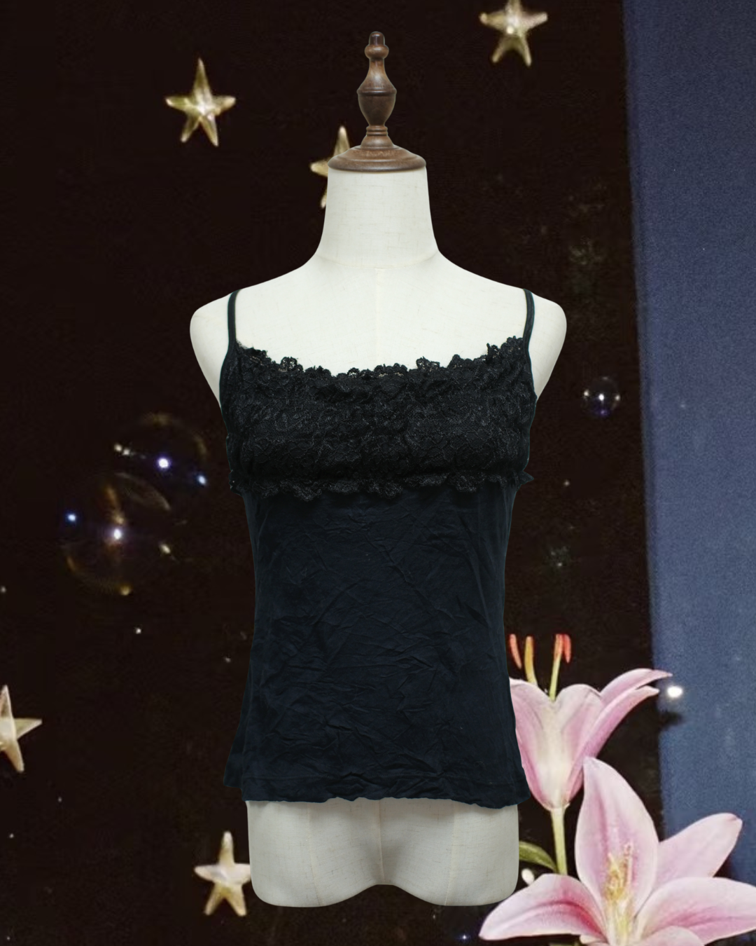 Black Upper Panel Full Lace Wear