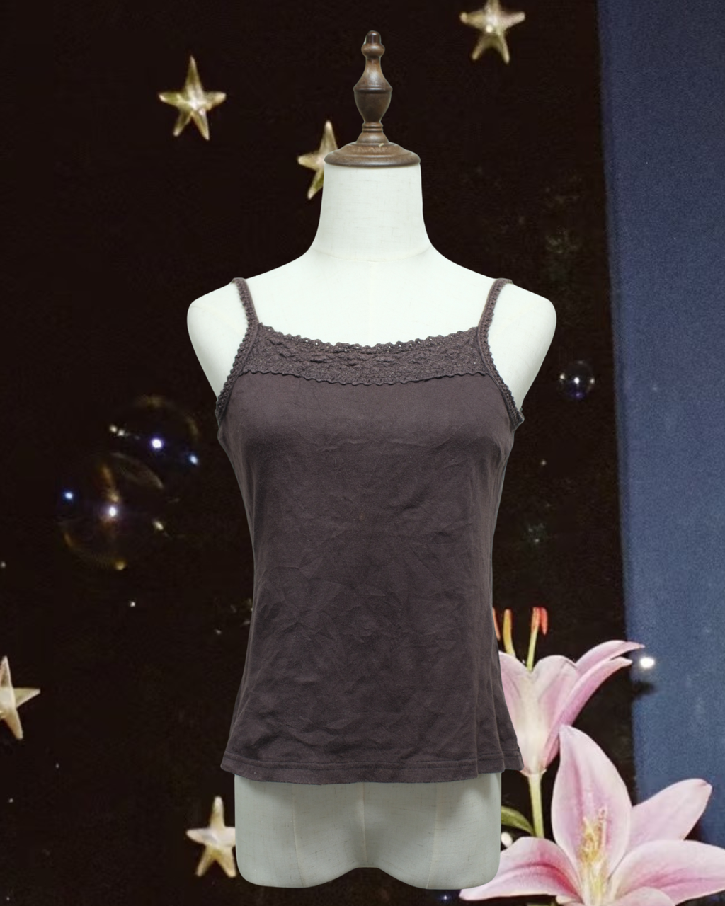Brown Lace Trim Wear