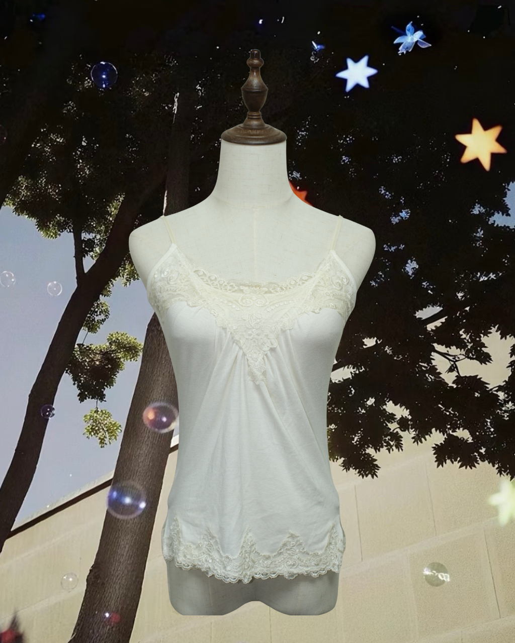 Off‑White Beaded Lace Wear