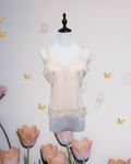 Peach Lace Trim Camisole