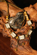 Floral Picture Jasper Embroidery Necklace ￼