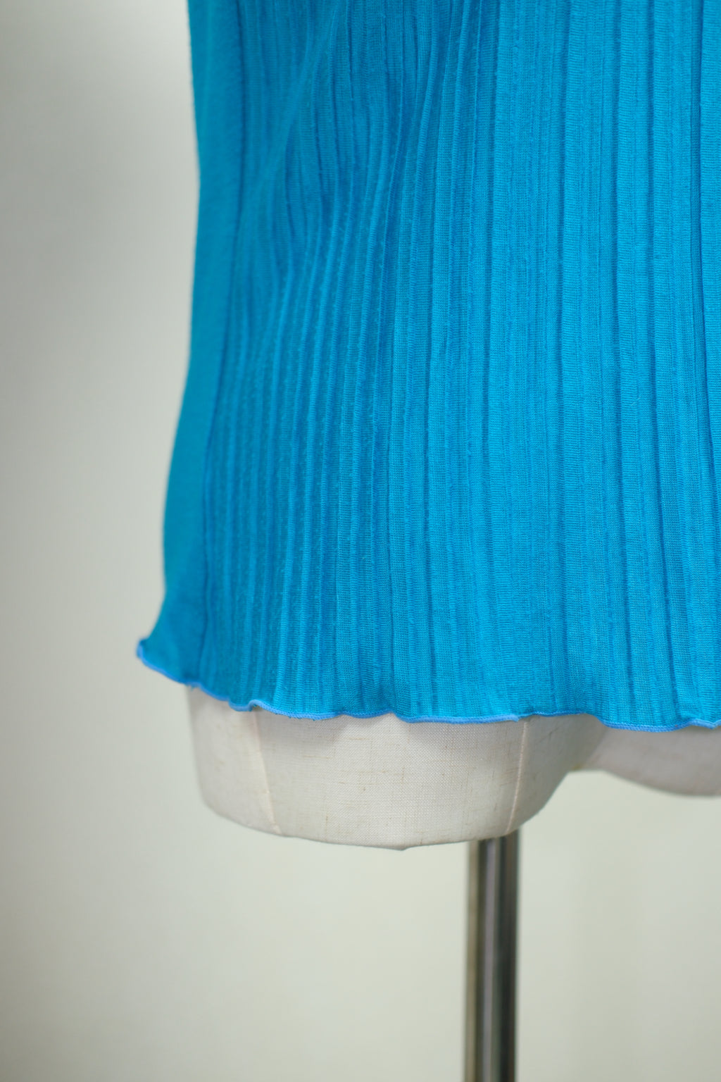 Sapphire Pleated Lace Ribbon Strap