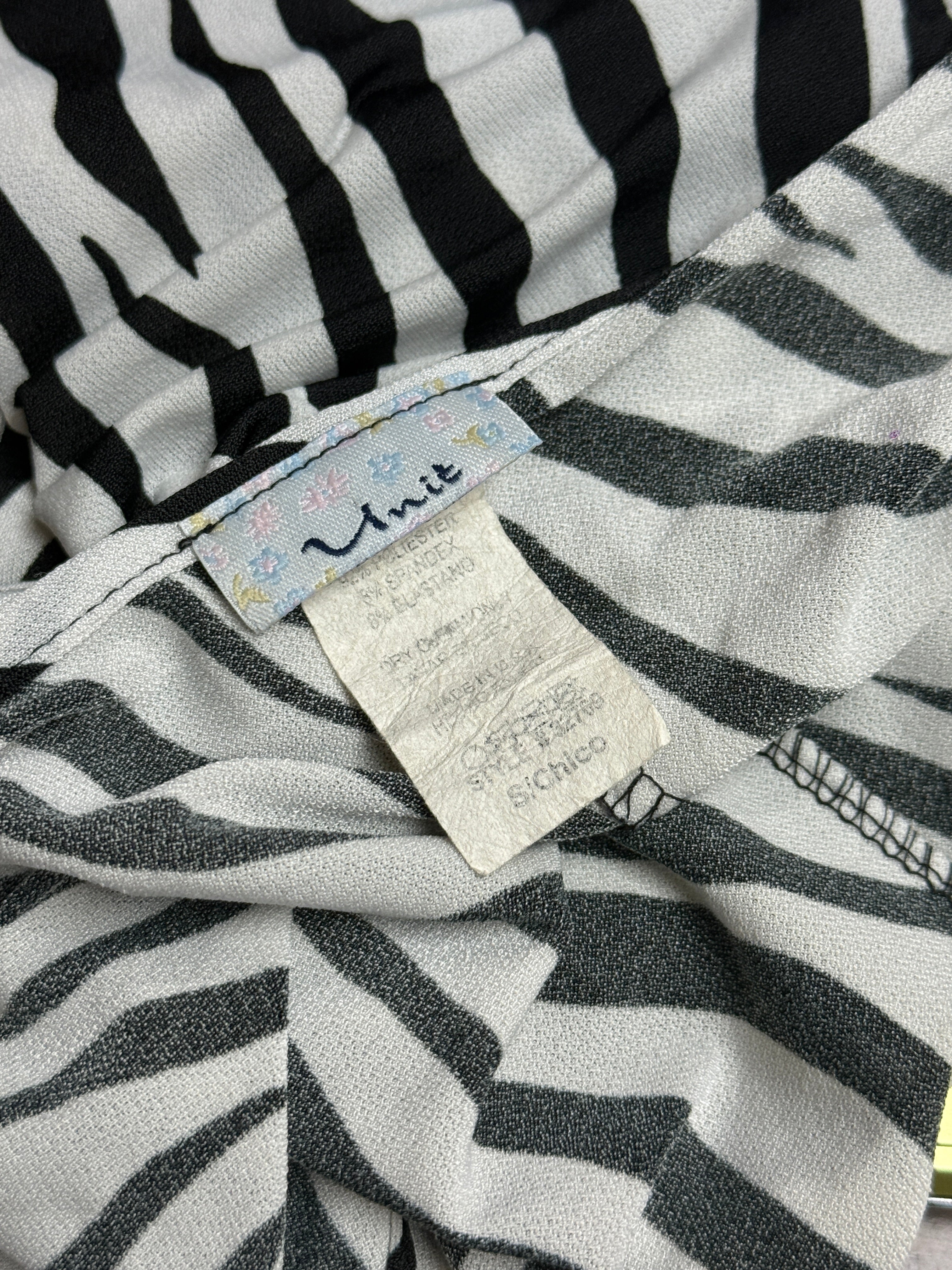 Zebra Print Color Block Wrap Sleeveless Top