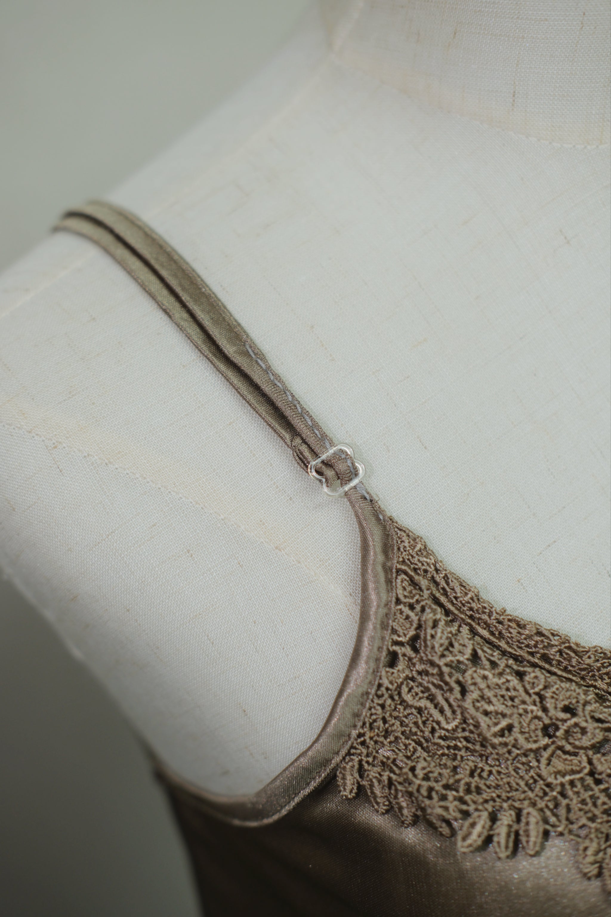 Grey Coffee Lace Dress Cardigan Inner Two-Piece