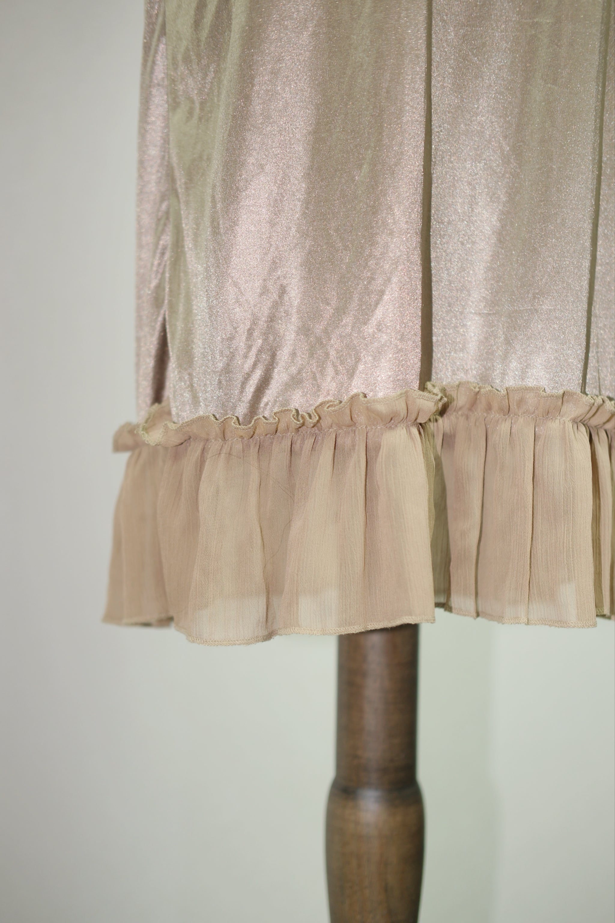 Grey Coffee Lace Dress Cardigan Inner Two-Piece