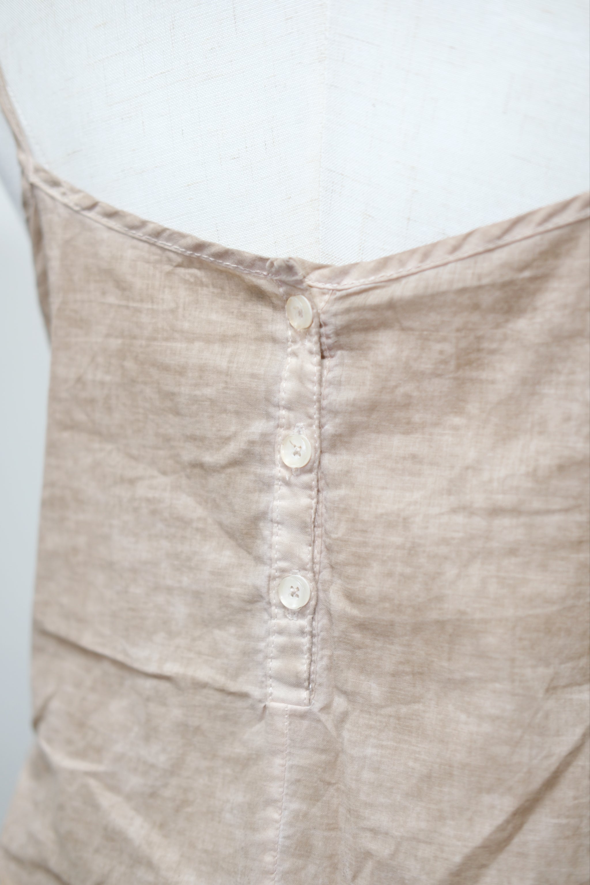 Coffee Lace Embroidery Waist Drawstring Blouse