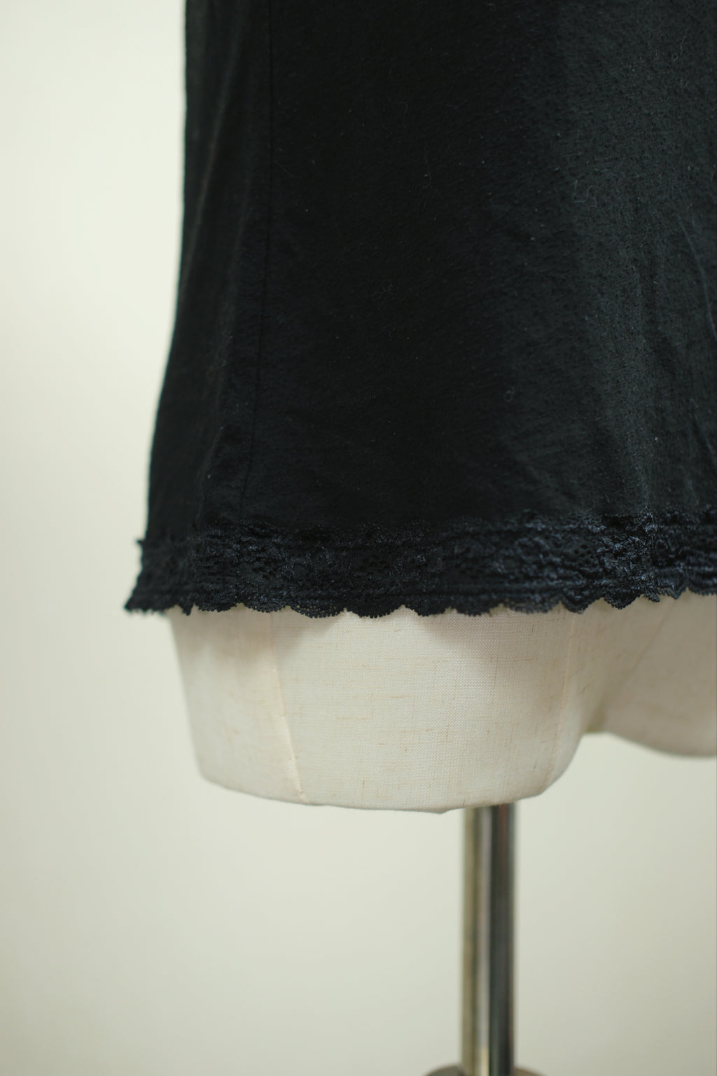 Black Beaded Lace Trim Wear