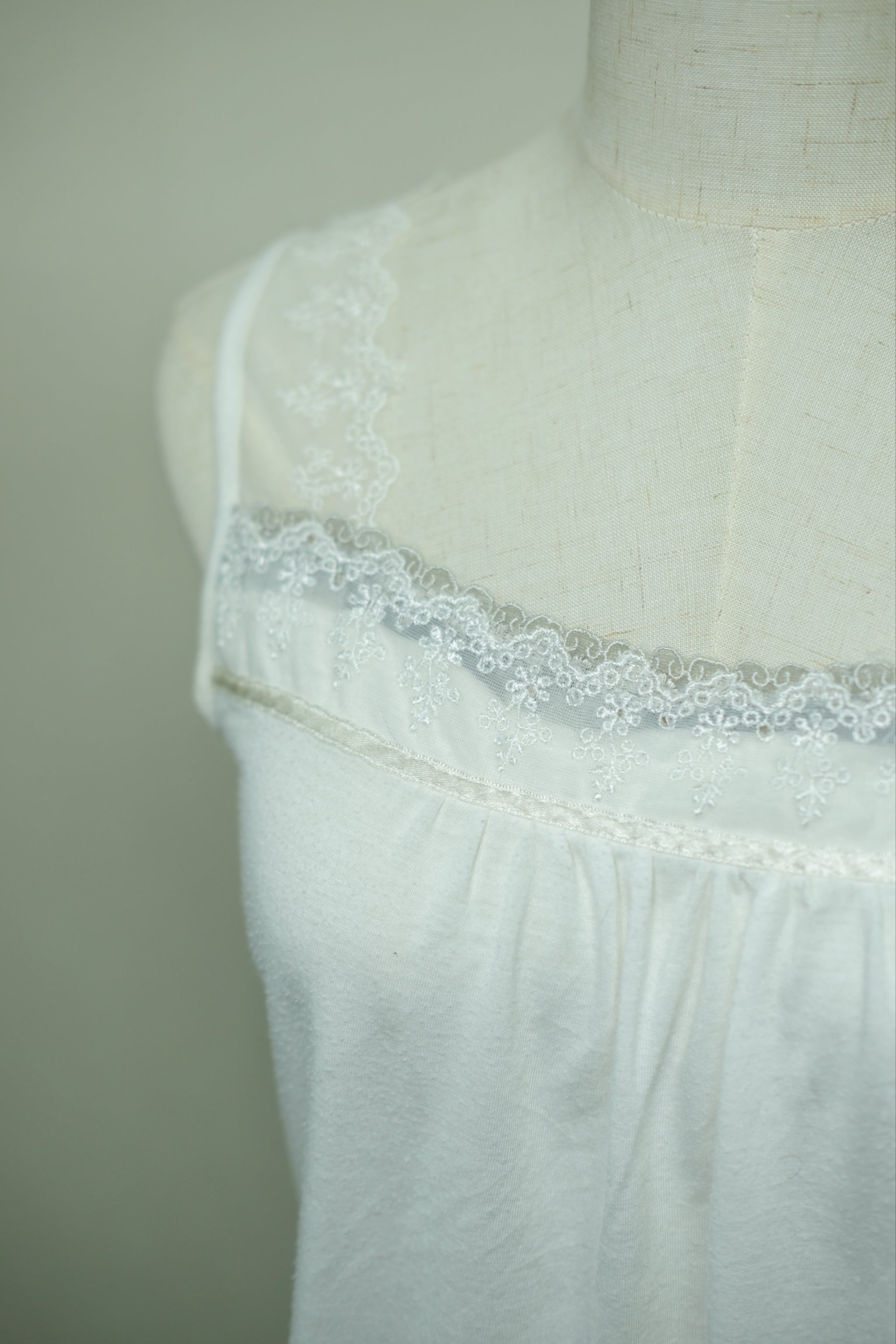 White Mesh Lace Dual‑Trim Wear