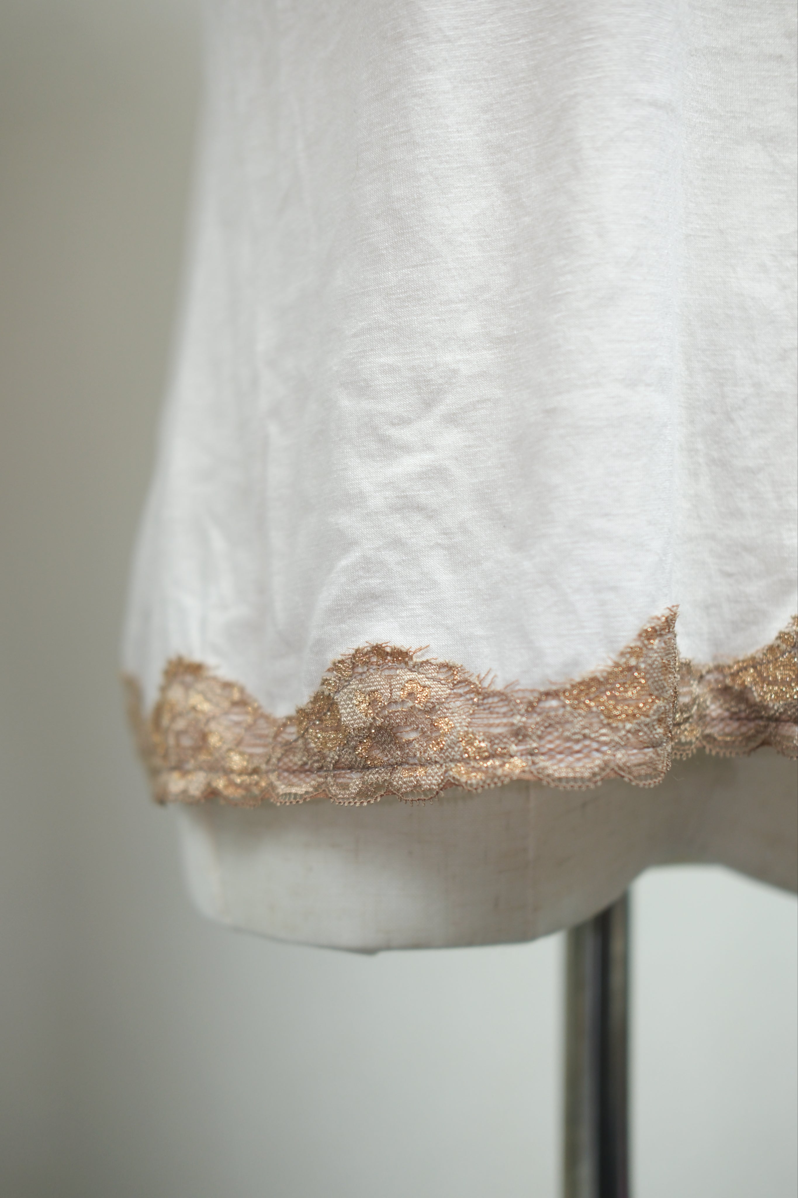 Cream Gold‑Silver Embroidered Motif Wear