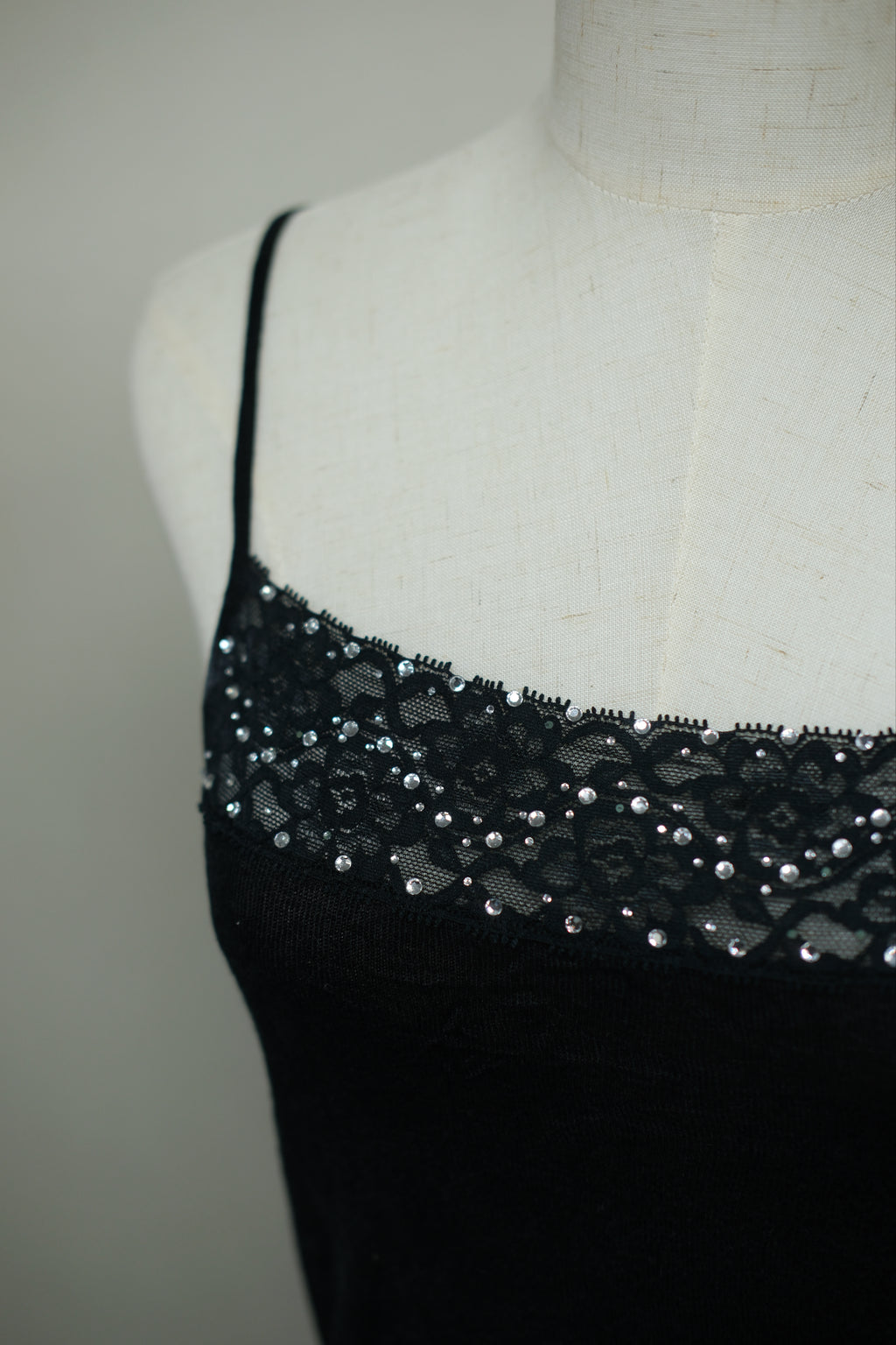 Black Lace Rhinestone Wear