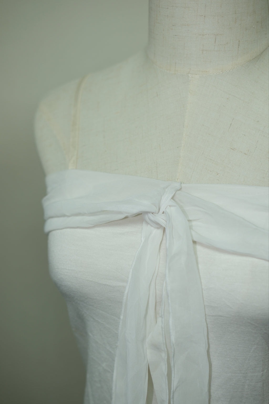 White Chiffon Tie Bandeau Wear