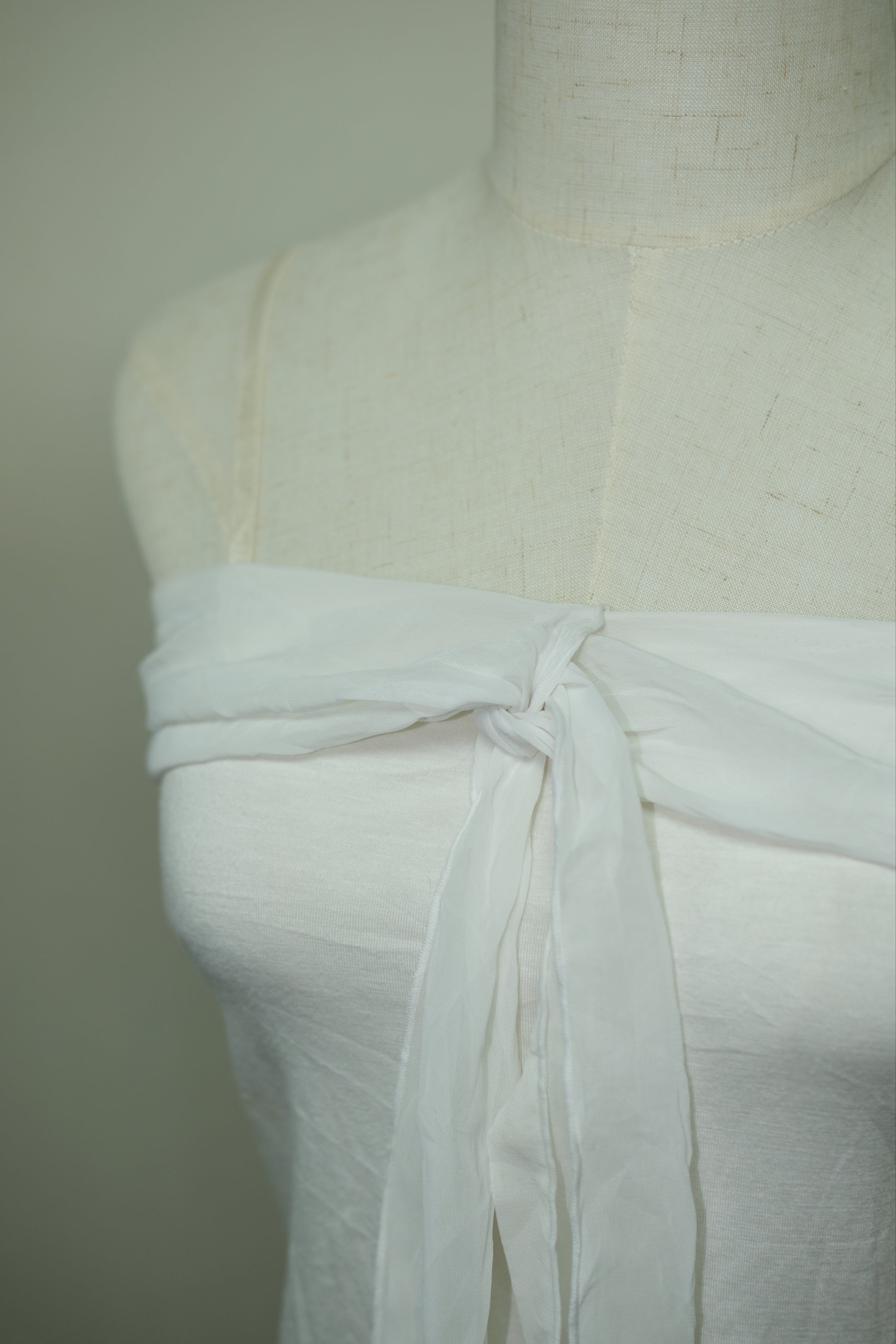 White Chiffon Tie Bandeau Wear