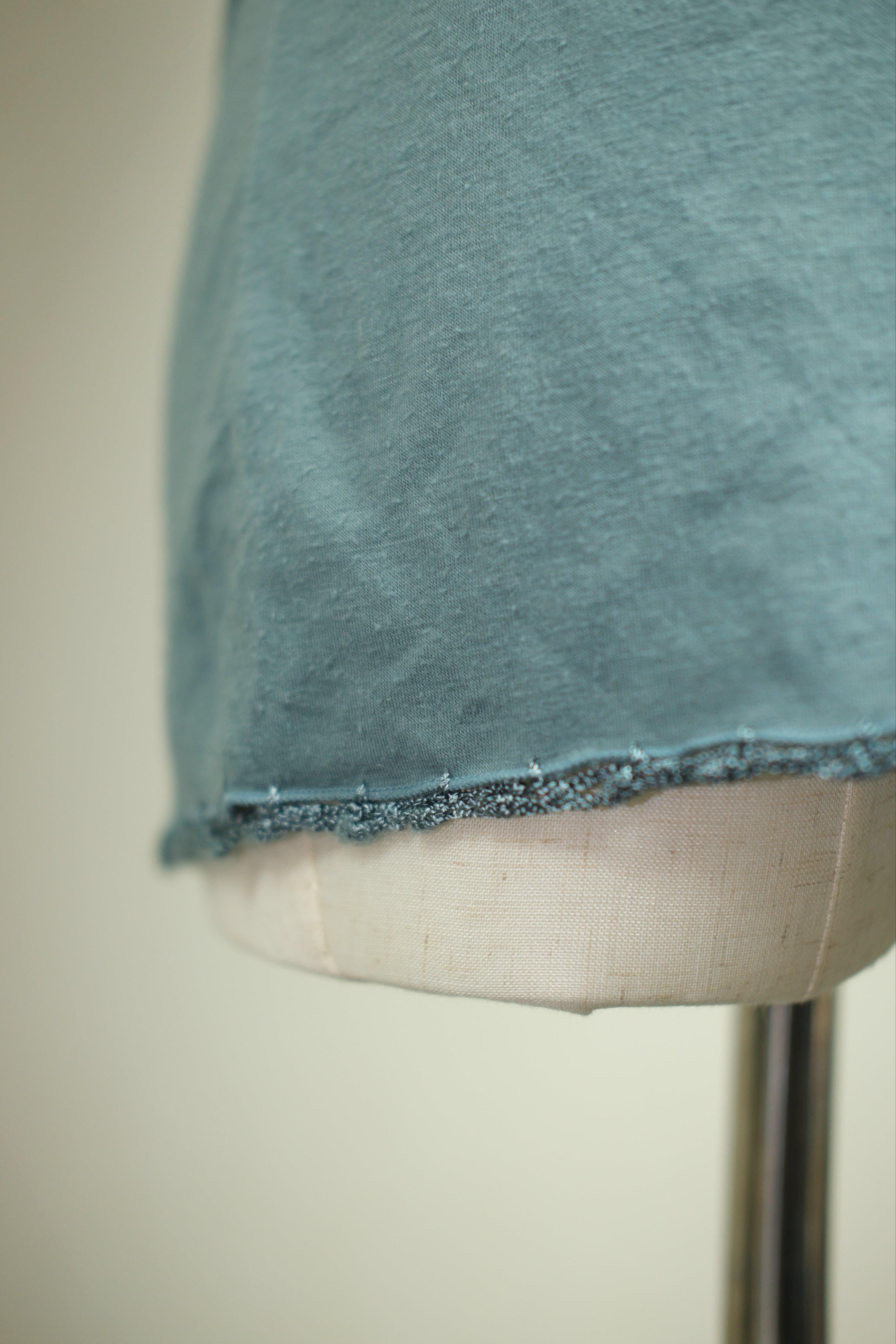 Dusty Blue Crochet Panel Wear