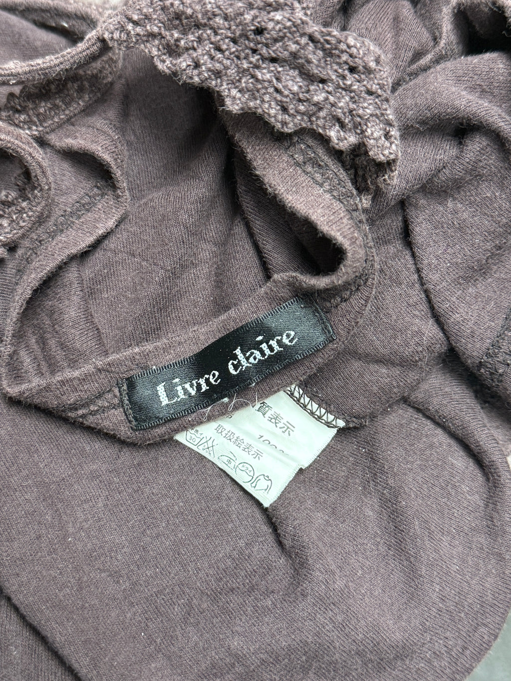 Brown Lace Trim Wear