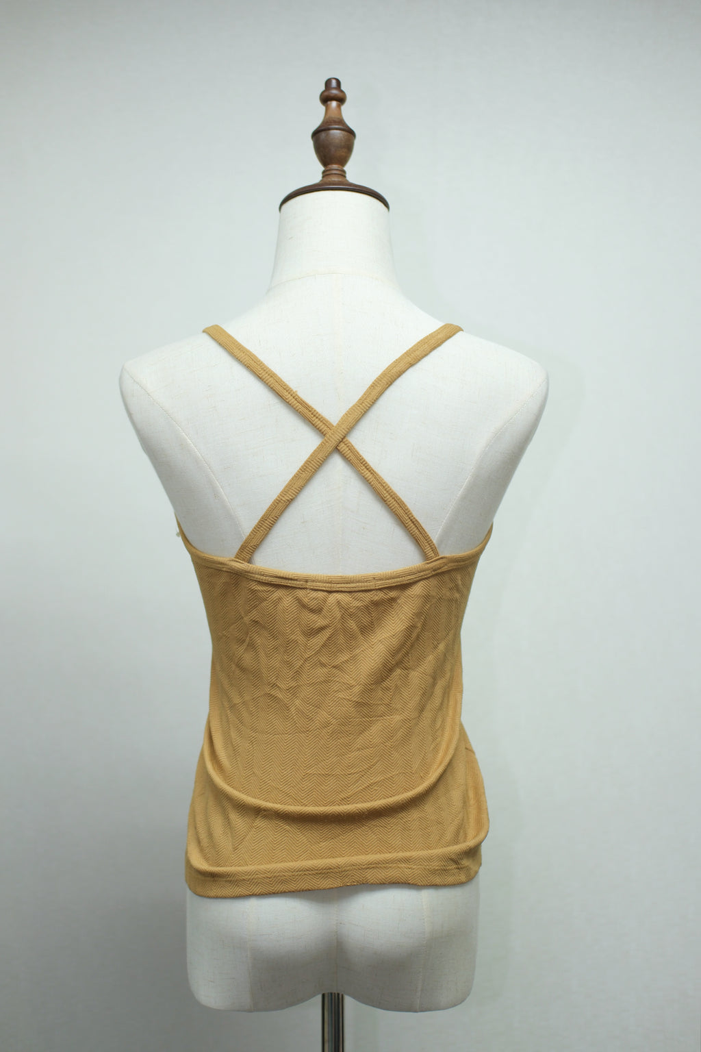 Camel V‑Neck Lace Spliced Wear