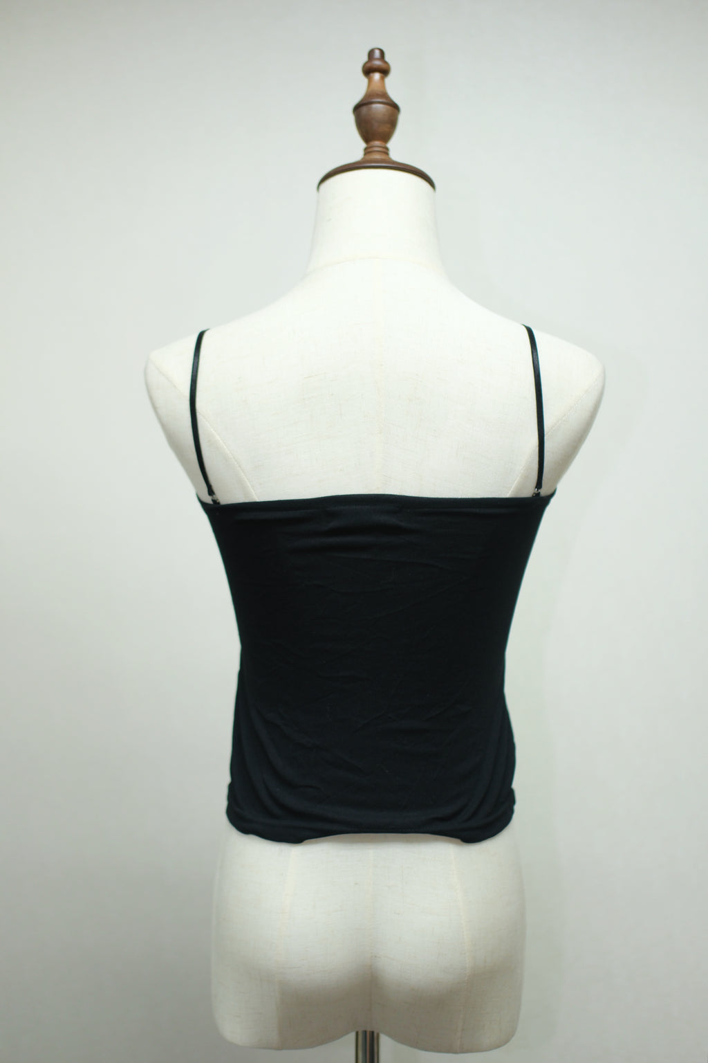 Black‑White Dalmatian‑Dot Bustier Faux‑Layer Wear
