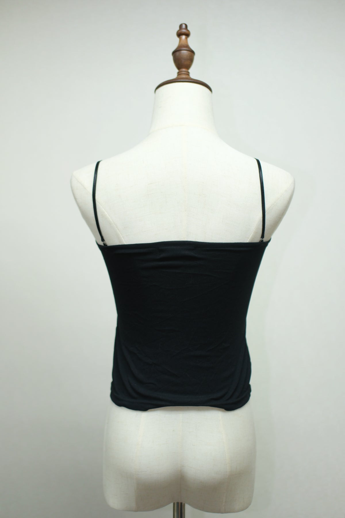 Black‑White Dalmatian‑Dot Bustier Faux‑Layer Wear
