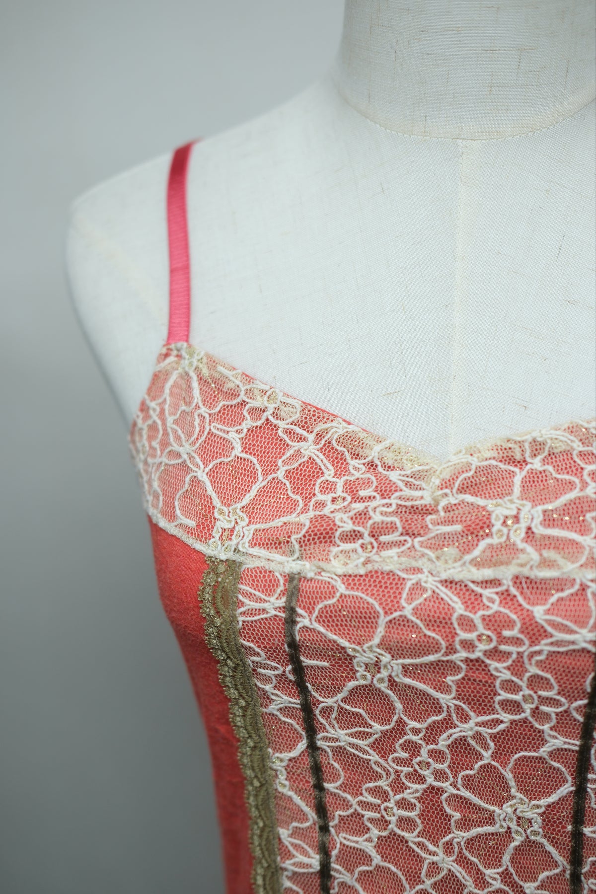 Burnt Orange Knit Lace Top