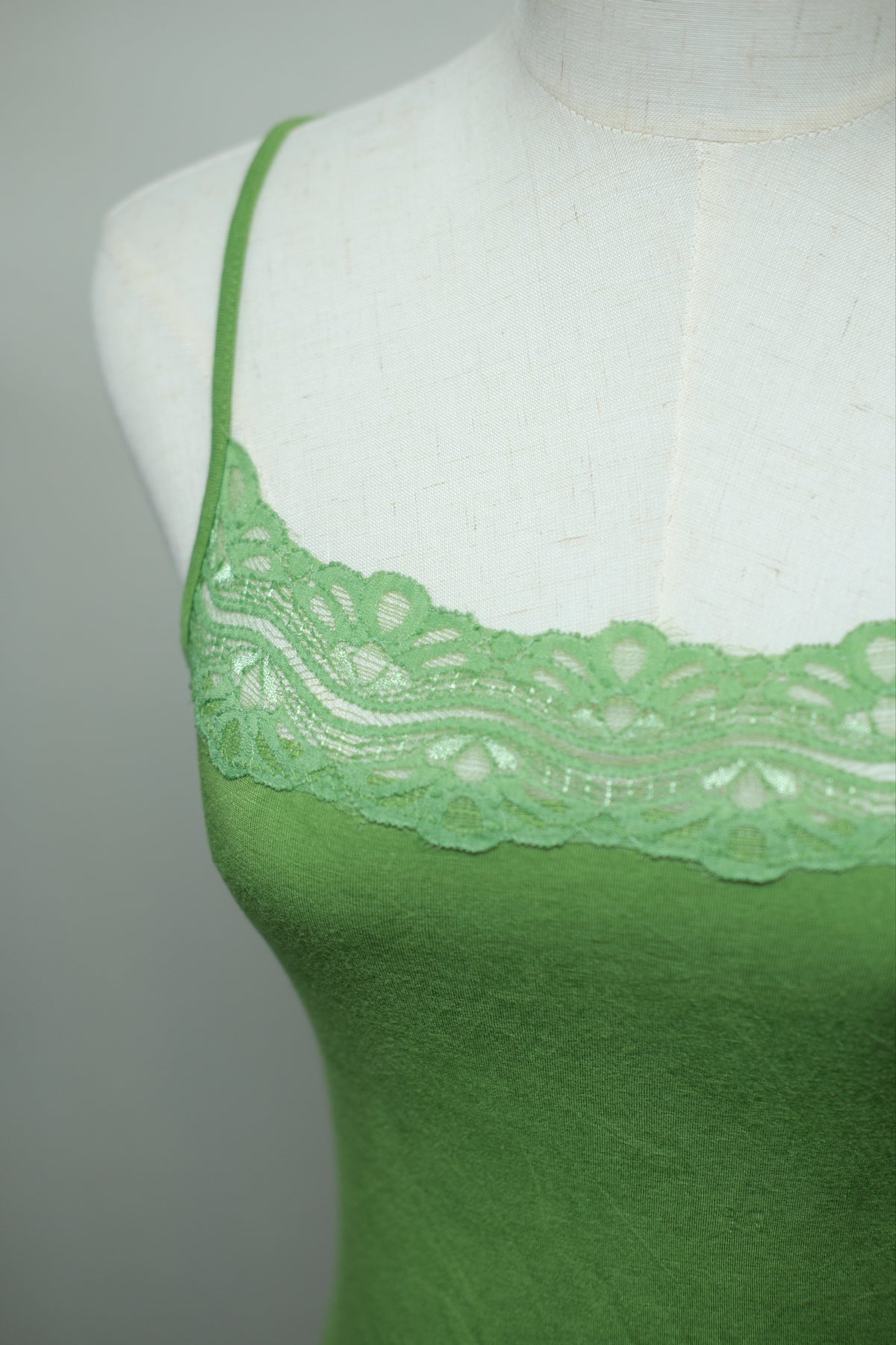 Vibrant Green Lace Tank