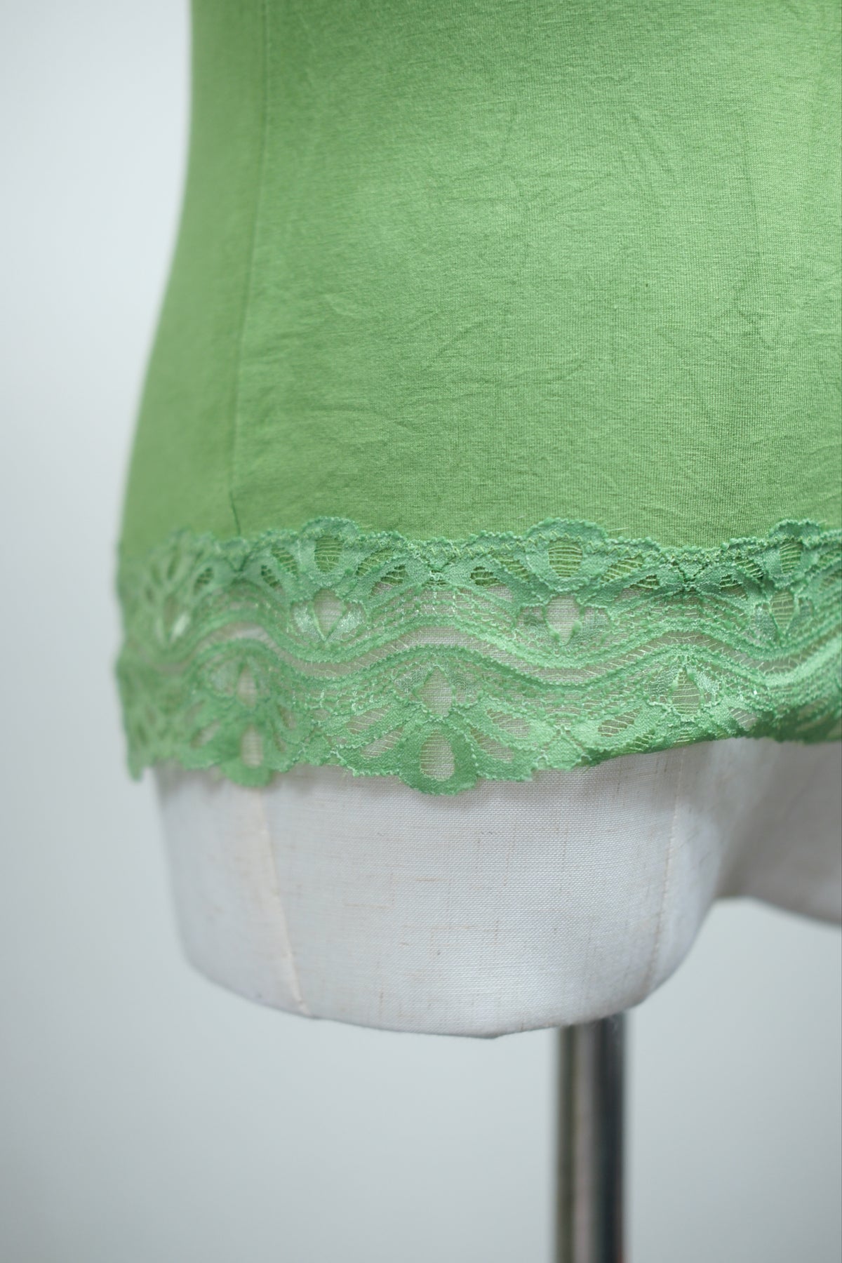 Vibrant Green Lace Tank