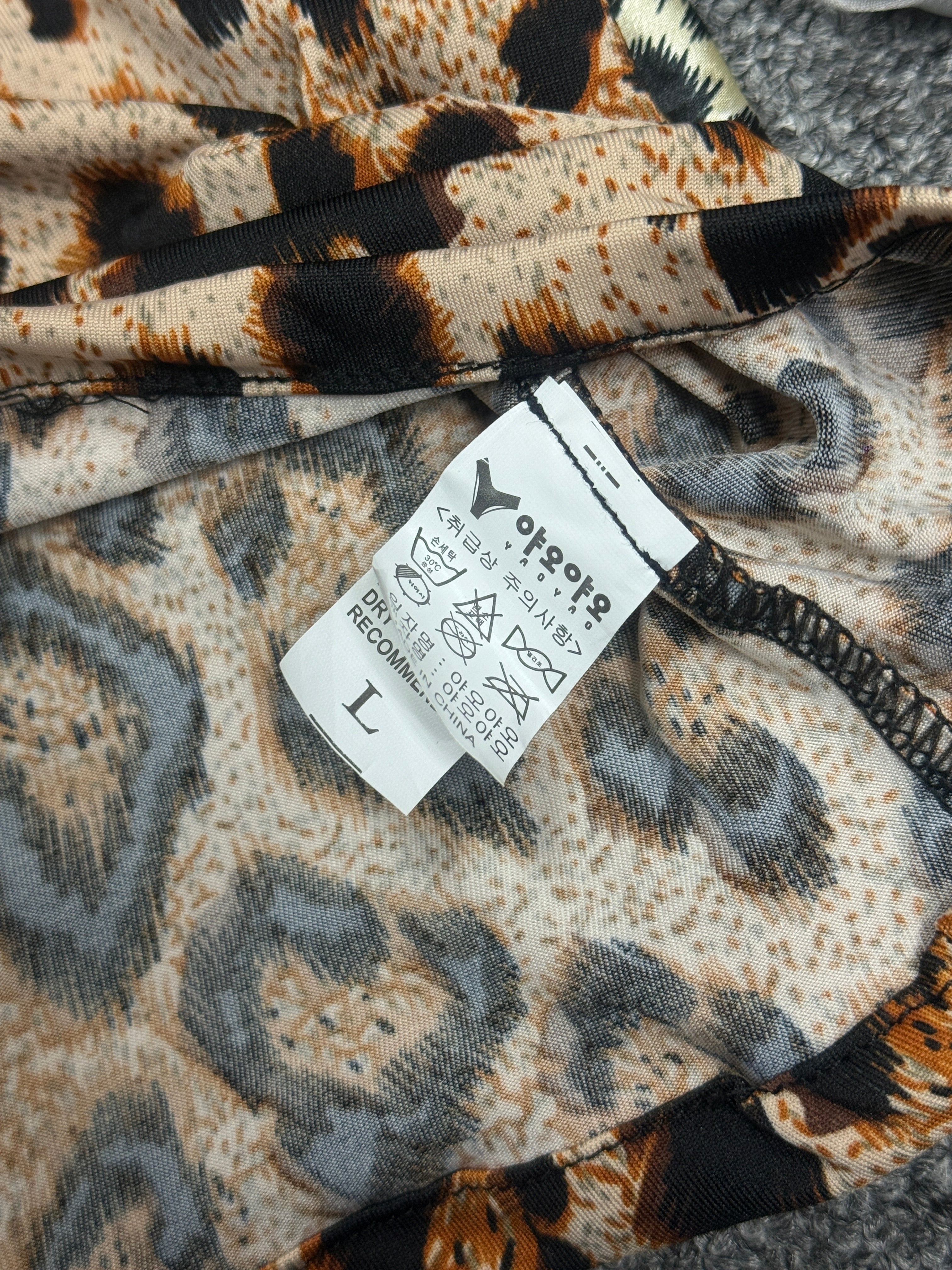 Classic Leopard Print Lace Trim Cami Top
