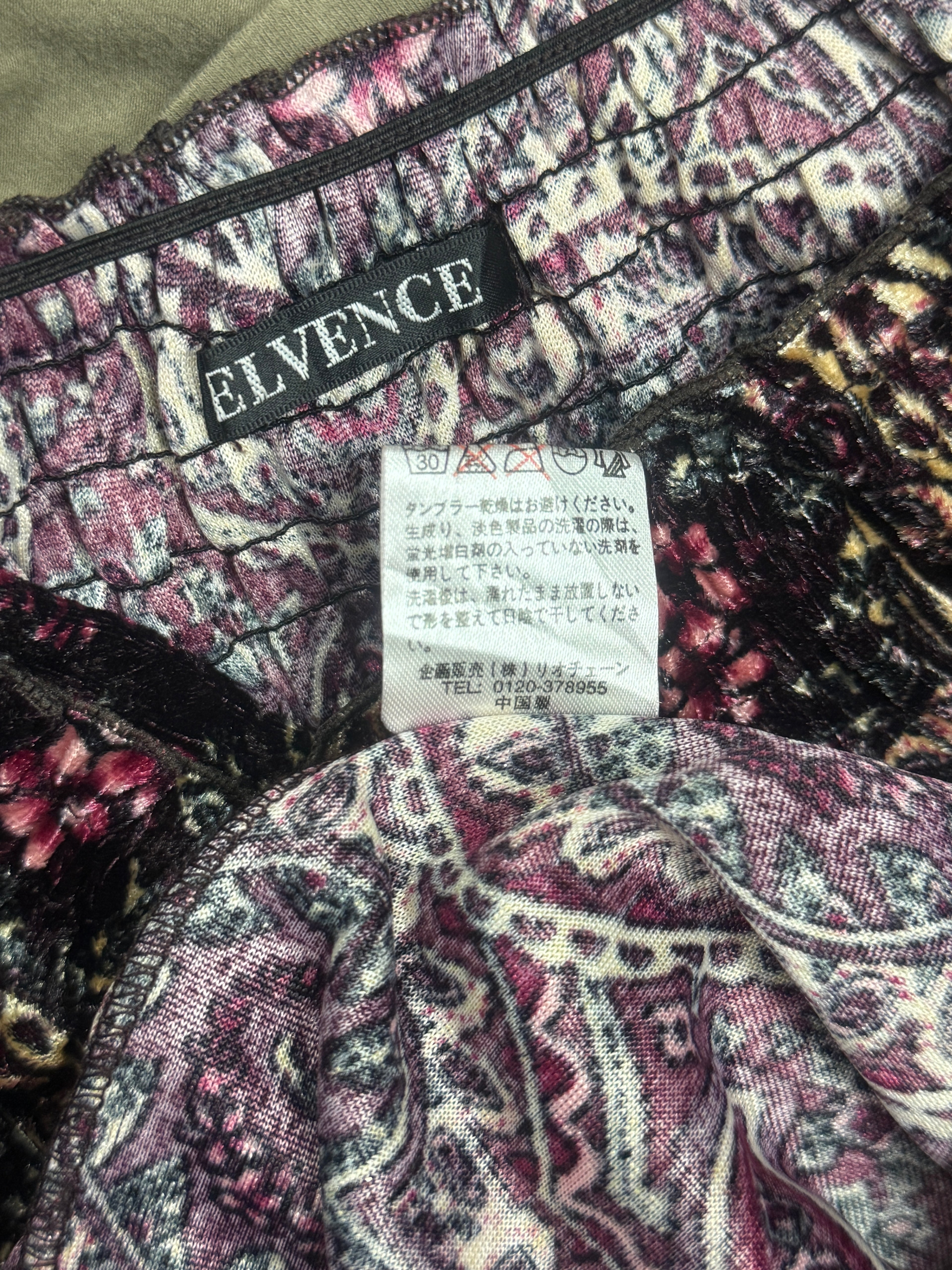 Black Velvet Paisley Floral Print Babydoll Cami Dress