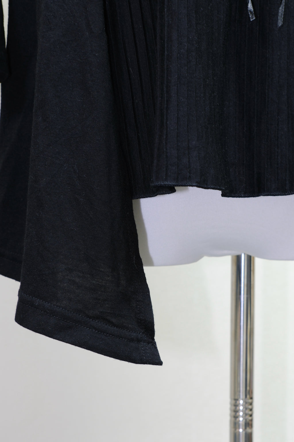 Black 2-Piece Set: Ribbed Tie-Front Cami & Open Cardigan