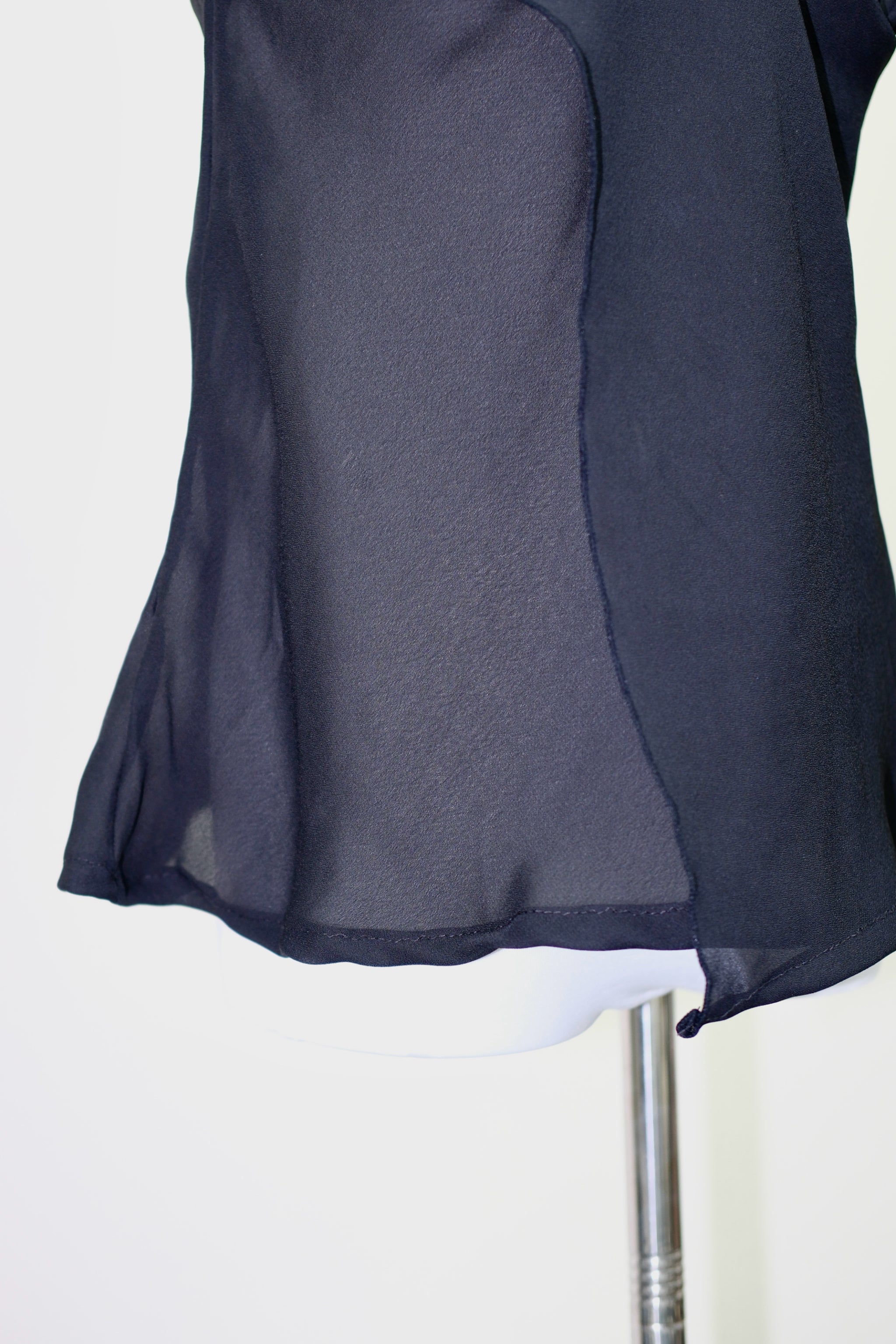 Black Lace & Satin Camisole with Double Straps