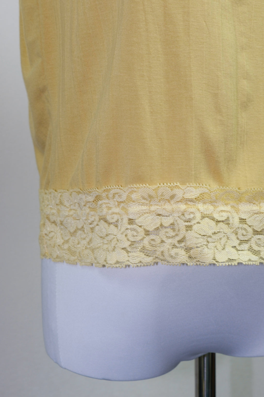 Mustard Yellow Lace-Trimmed Camisole