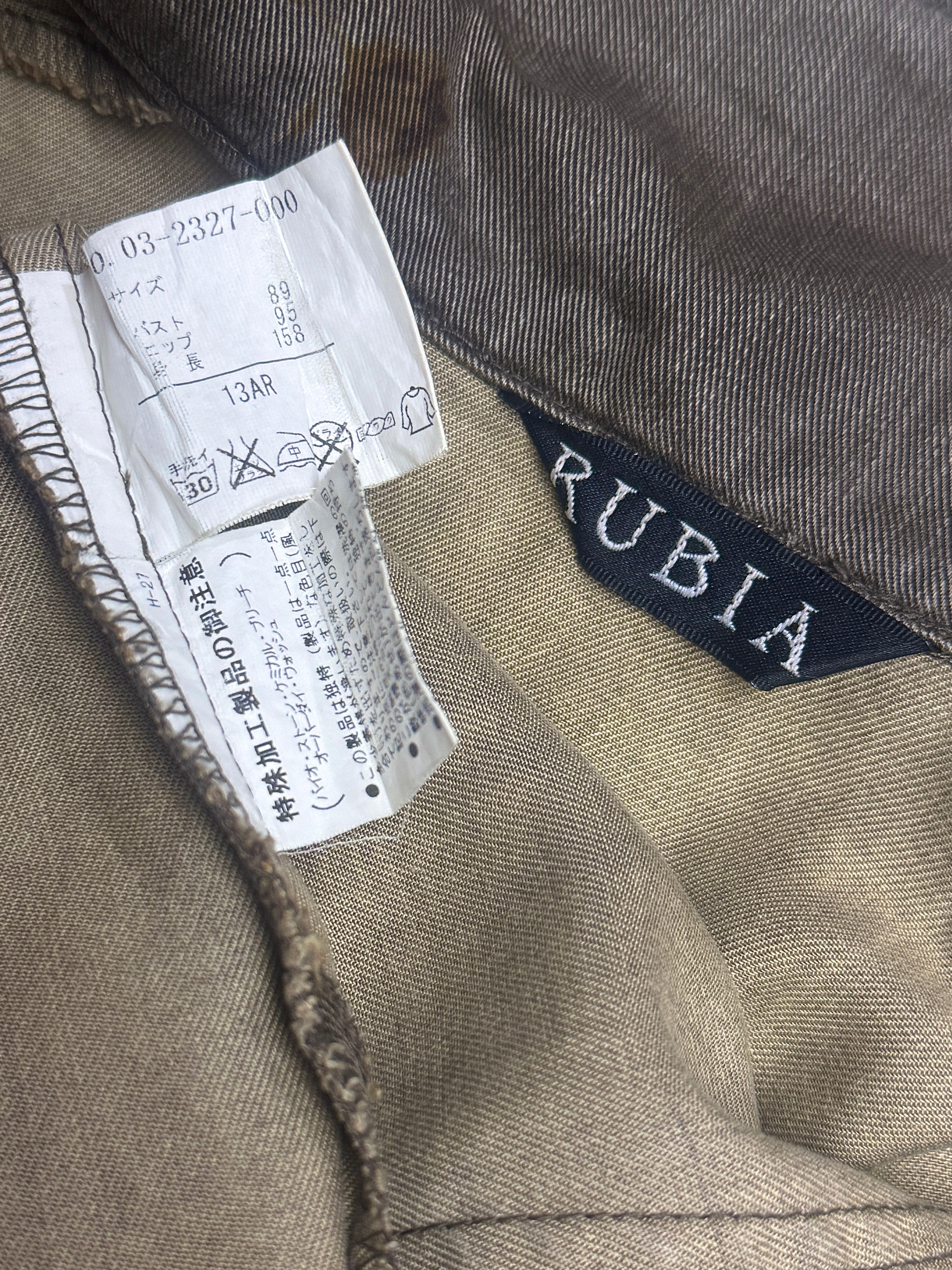 Washed Grey Floral Chore Coat