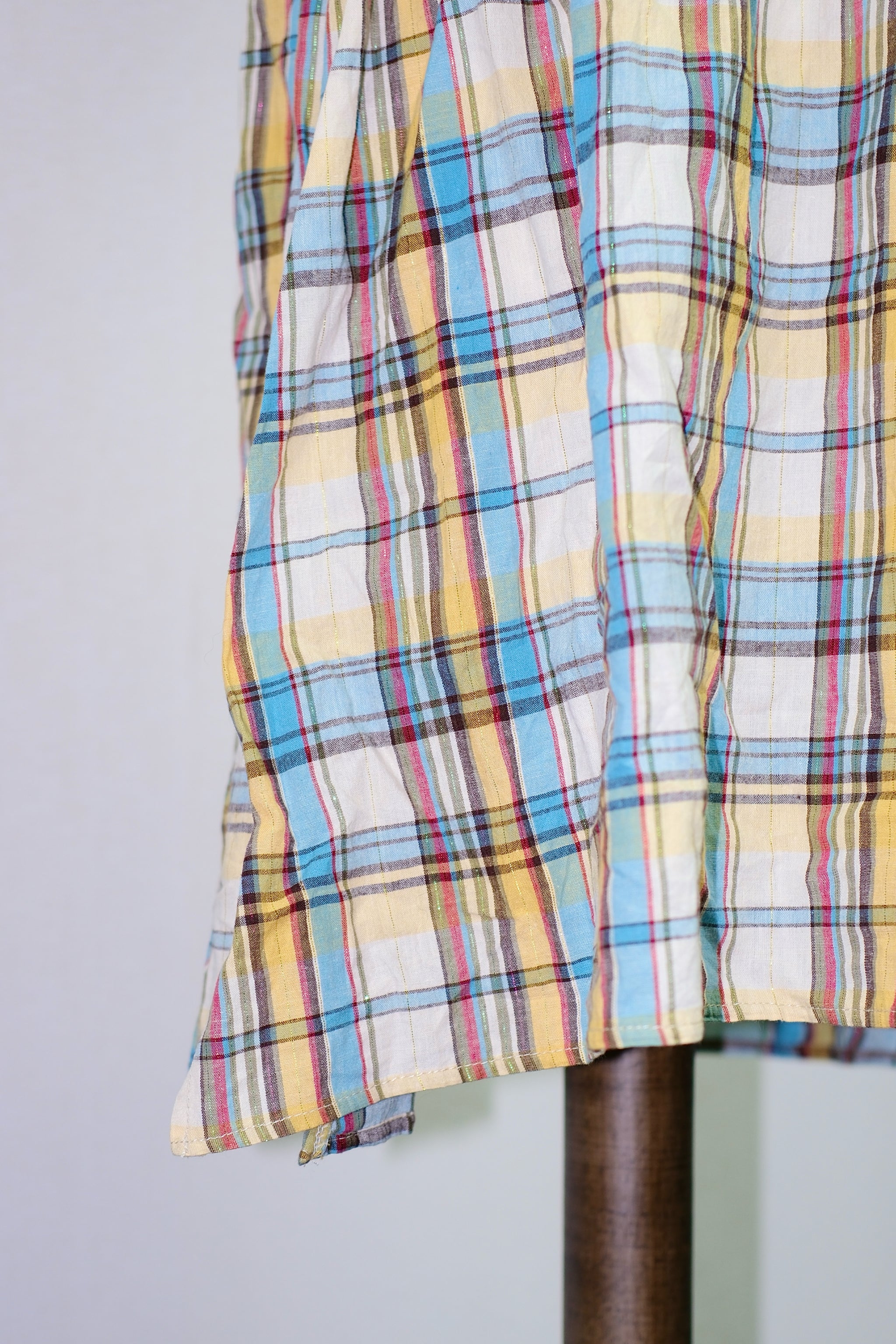 Multicolor Plaid Smocked Bust Cami Dress
