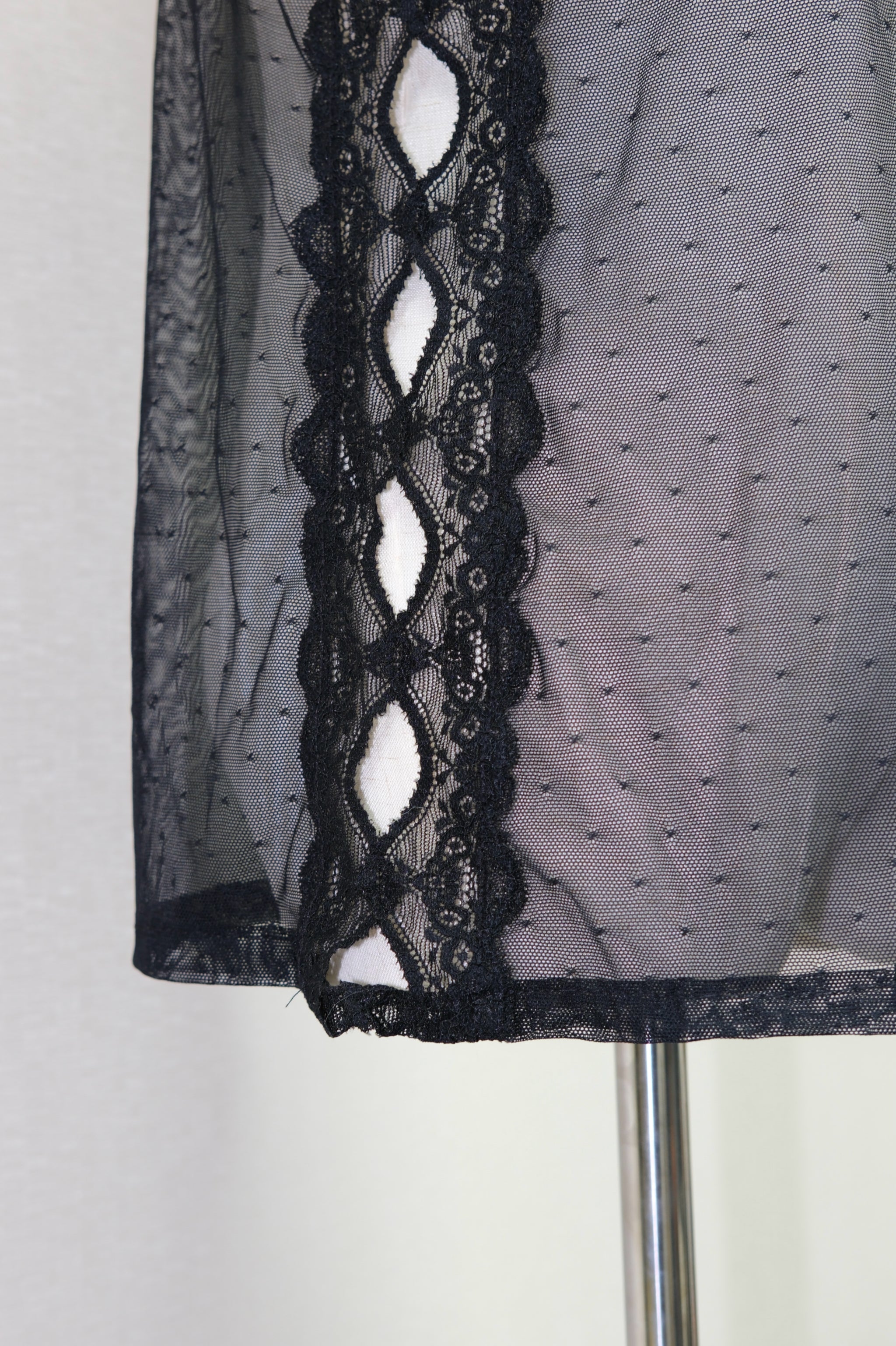 Black & Pink Snake-Print Lace Sheer Mesh Camisole